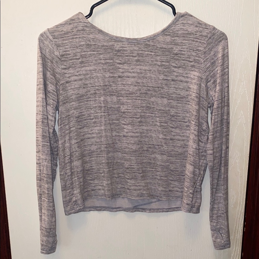 Gray Long Sleeve Women's Top